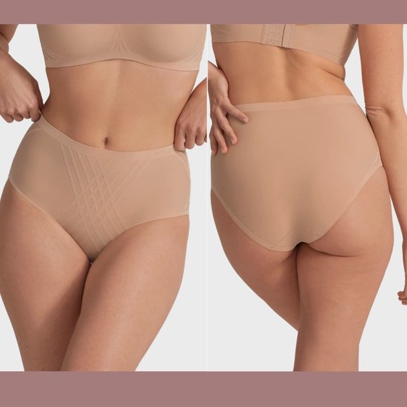 NEW $40 Honeylove [ 3X ] Silhouette Shaping Briefs‎ in Sand Nude - Picture 1 of 11